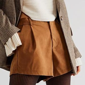 Free People Suede Shorts